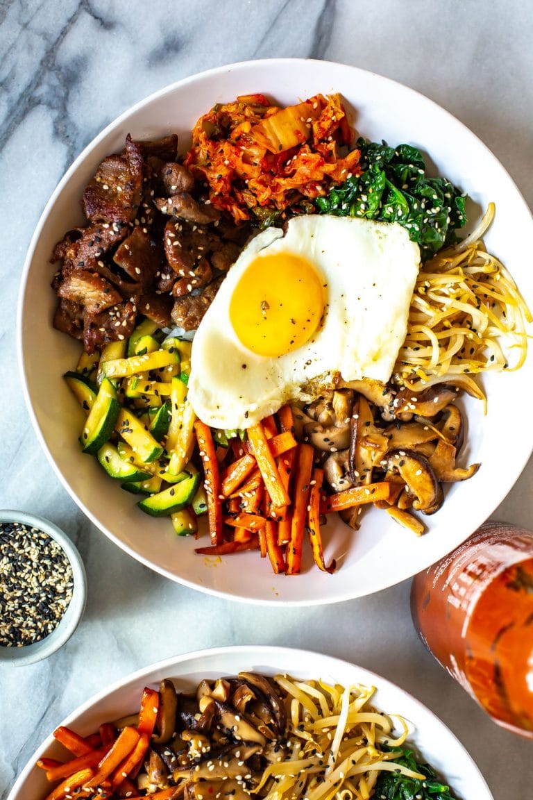 30 Minute Korean Bibimbap Recipe The Girl on Bloor