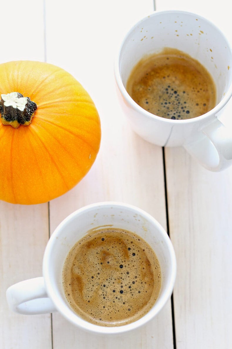 Pumpkin Spice Lattes with Real Pumpkin Puree