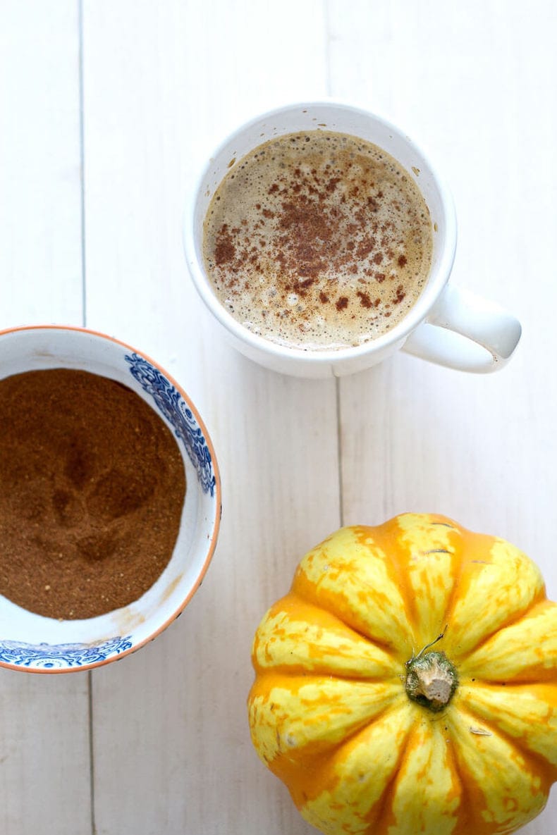 Pumpkin Spice Lattes with Real Pumpkin Puree