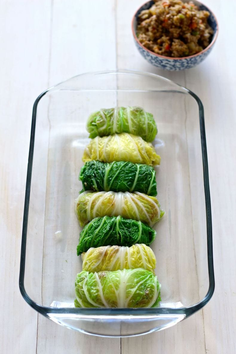 Healthier Napa Cabbage Rolls with Quinoa