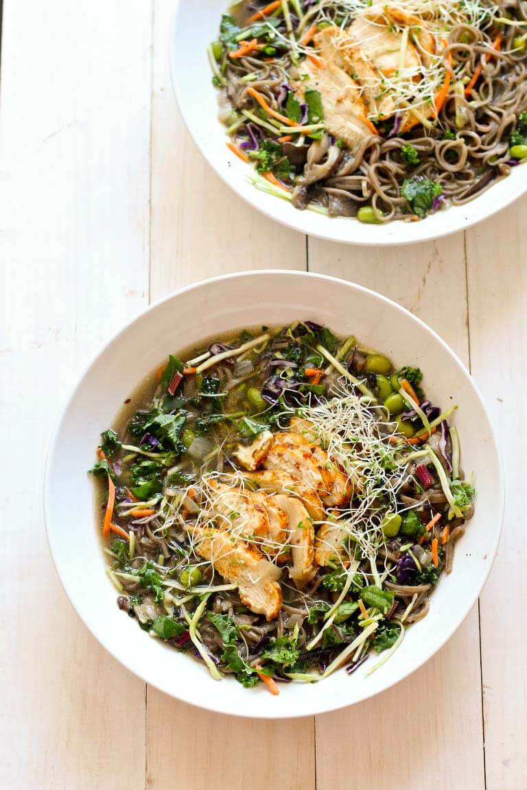 Soba Noodle Broth Bowls