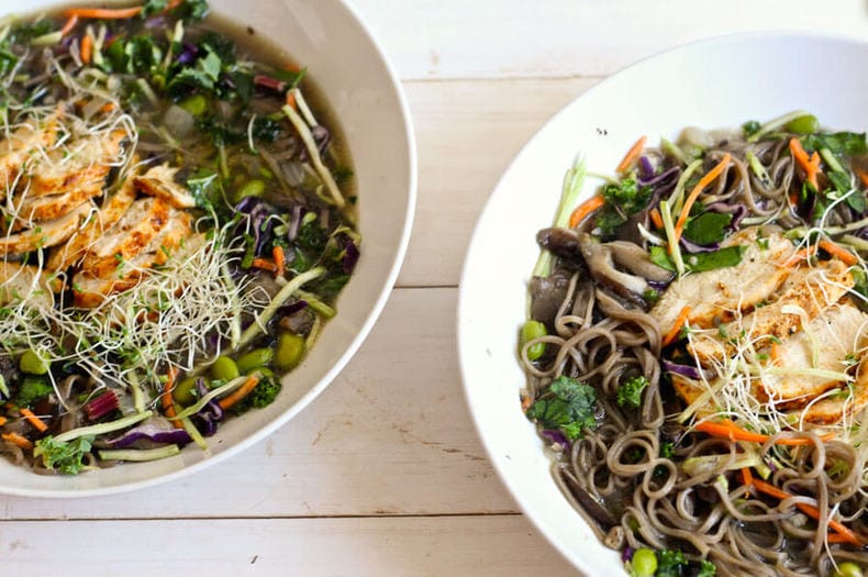 Soba Noodle Broth Bowls