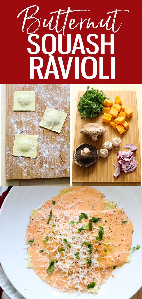 Butternut Squash Ravioli + Red Pepper Cream Sauce The Girl on Bloor