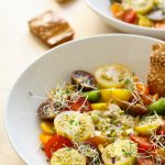 Heirloom Tomato Salad with a Quick Labneh