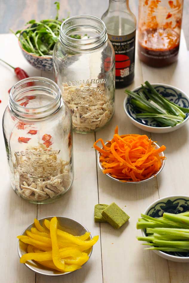 Noodle Soup in a Jar for Lunch