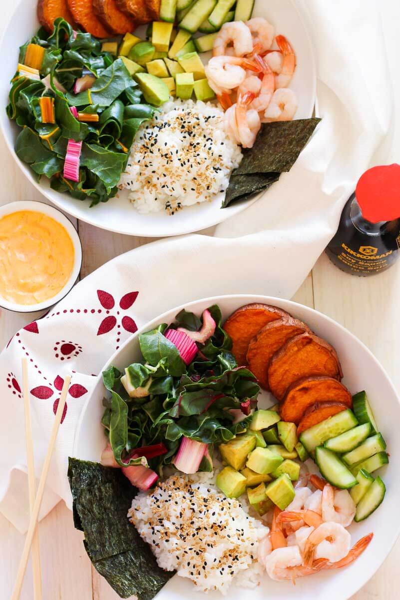 Shrimp Sushi Bowls with Spicy Mayo5 The Girl on Bloor