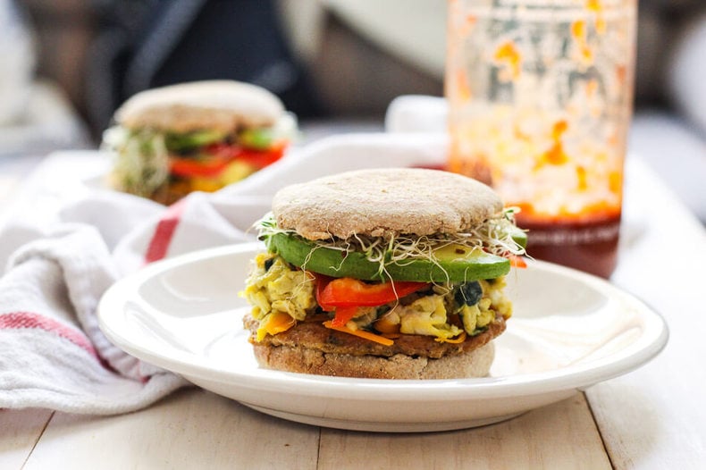 Freezer-friendly, Turkey Sausage Breakfast Sandwiches