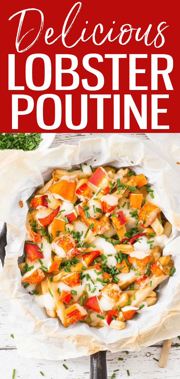 This Canada Day Lobster Poutine is an east coast twist on a Quebecois classic – this poutine is sure to be a memorable indulgence! #canadaday #lobsterpoutine