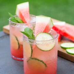 Watermelon & Cucumber Mojitos