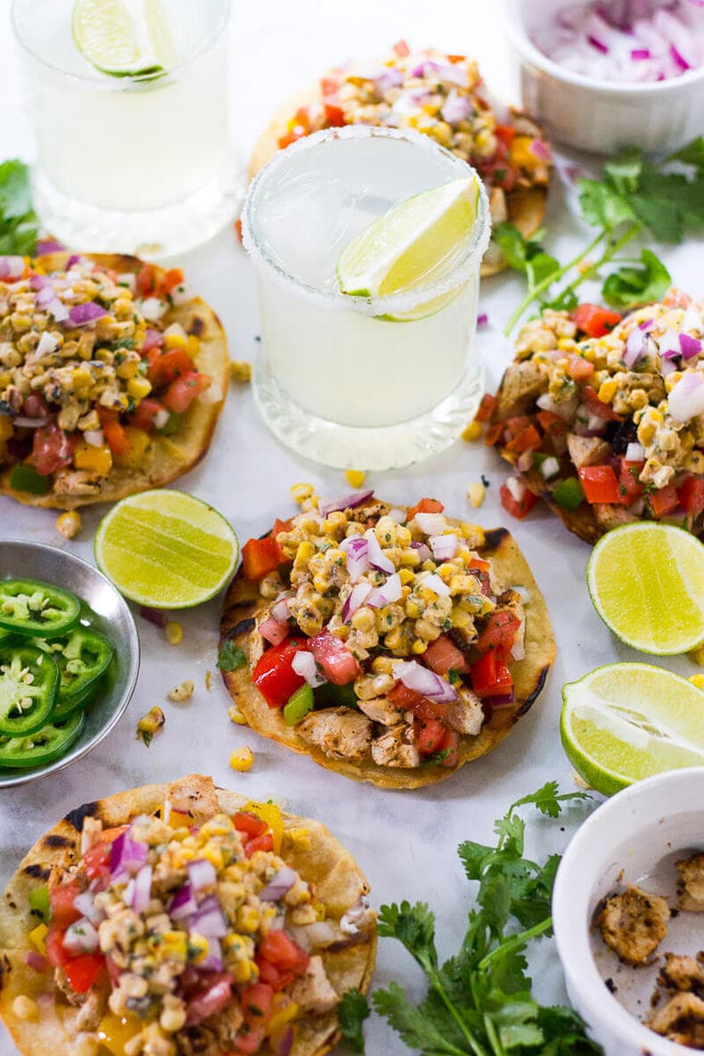 Mexican Street Corn Tacos with Cajun Chicken