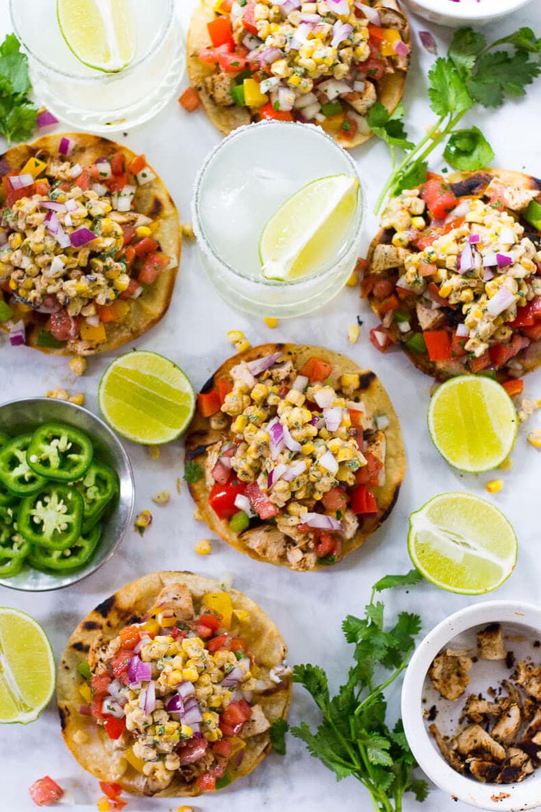 Mexican Street Corn Tacos with Cajun Chicken