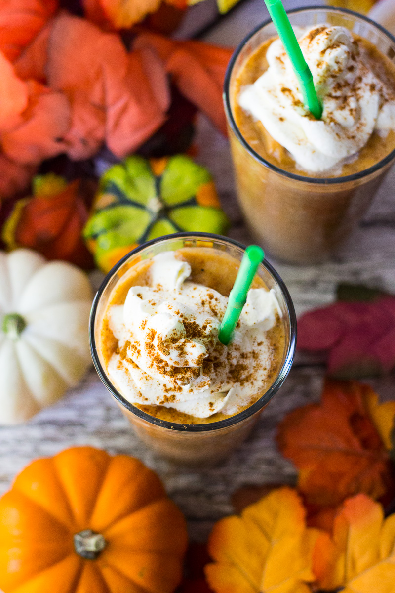 Frappuccinos de especias de calabaza