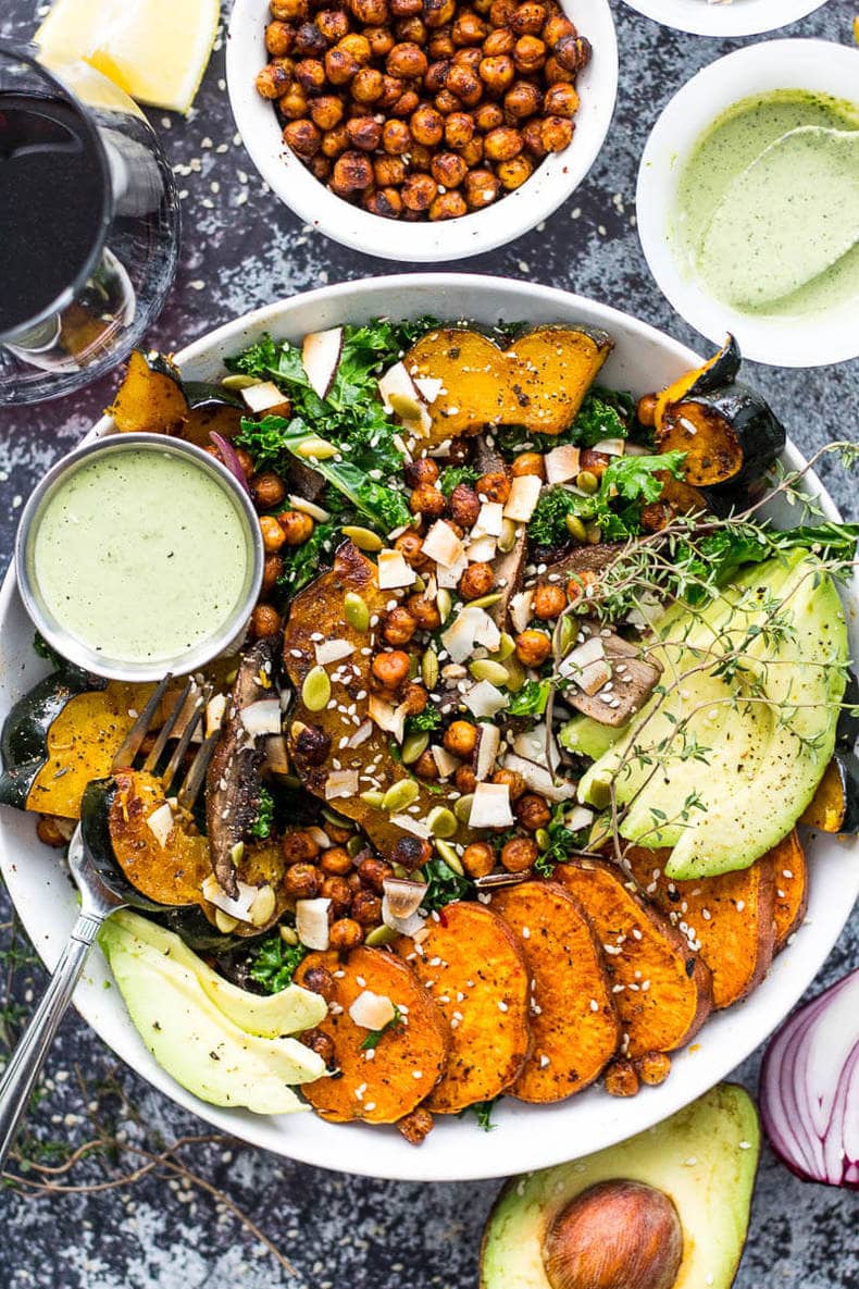 Sweet Potato Squash And Kale Buddha Bowl The Girl On Bloor