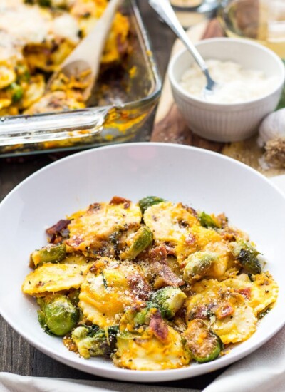 Butternut Squash Ravioli Bake