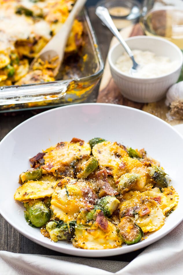 Butternut Squash Ravioli Bake