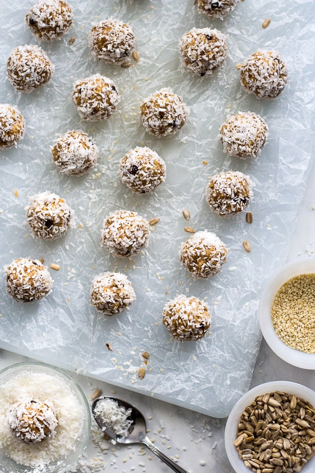 Tahini Coconut Energy Protein Bites (Video!) The Girl on Bloor