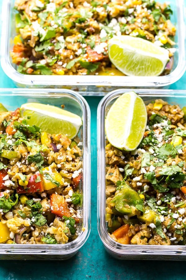 Meal Prep Fiesta Chicken Rice Bowls {Video!} The Girl on Bloor