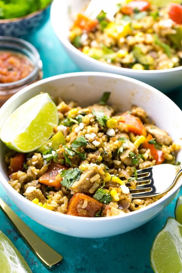 Meal Prep Fiesta Chicken Rice Bowls {Video!} The Girl on Bloor