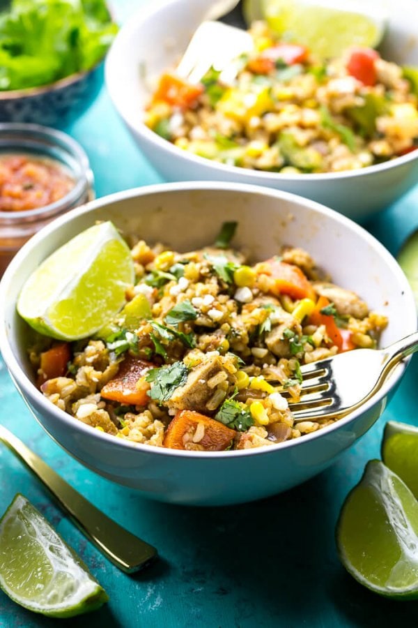 Meal Prep Fiesta Chicken Rice Bowls {Video!} The Girl on Bloor