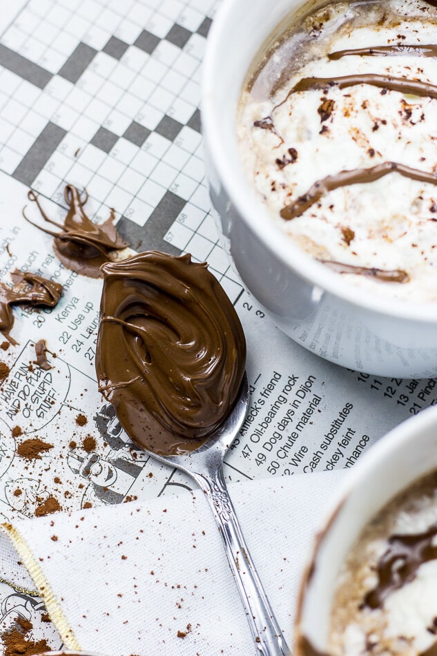 Homemade Nutella Mocha Lattes