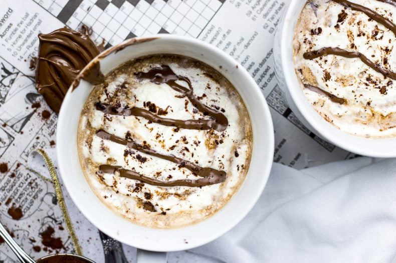 Homemade Nutella Mocha Lattes