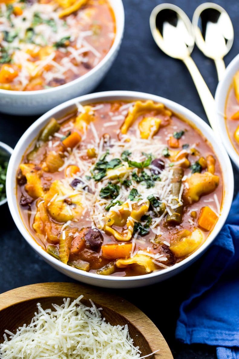 30-Minute Tortellini Minestrone Soup