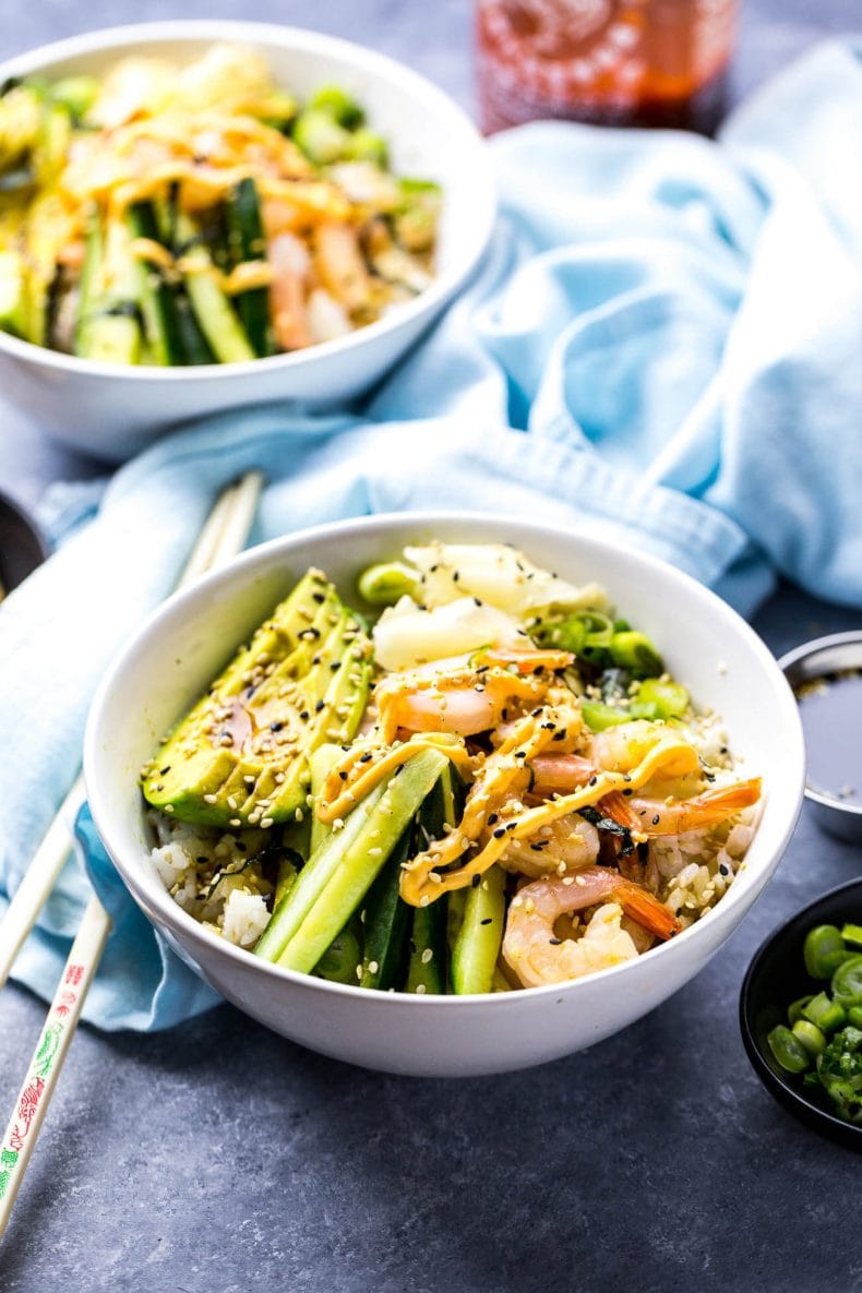 Shrimp Dynamite Sushi Bowls