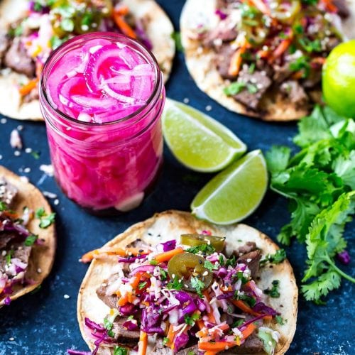 Kalbi Beef Tacos with Citrus Slaw