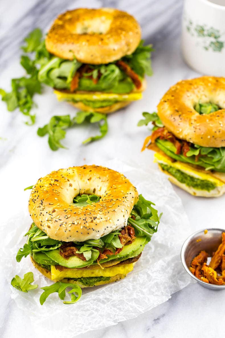 pesto-bagel-breakfast-sandwiches-the-girl-on-bloor