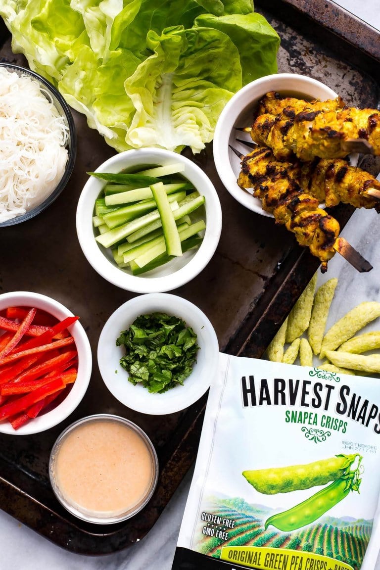 Chicken Satay Lettuce Wraps The Girl on Bloor