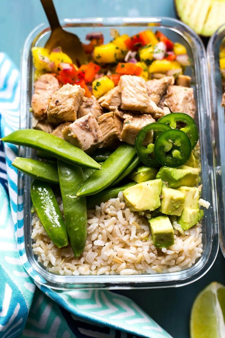 Meal Prep Jerk Chicken Rice Bowls | The Girl on Bloor