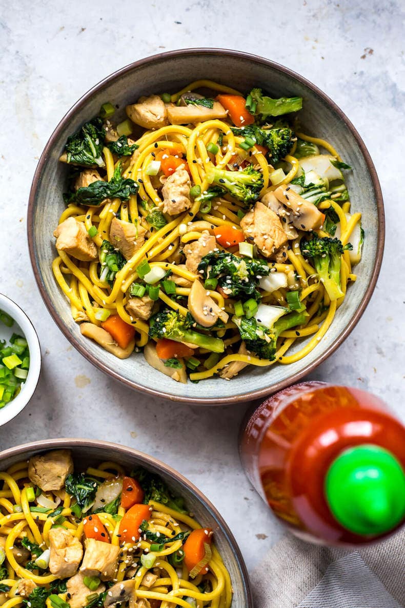 Instant Pot Yakisoba Noodle Bowls