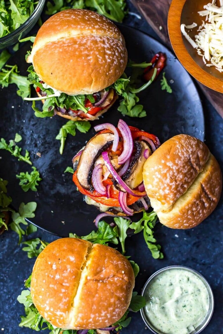 Mediterranean Portobello Beef Burgers The Girl on Bloor