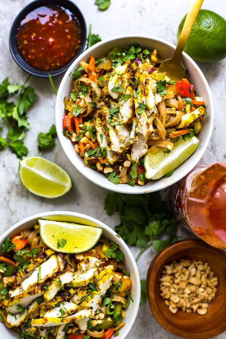 Lemongrass Chicken Noodle Bowls