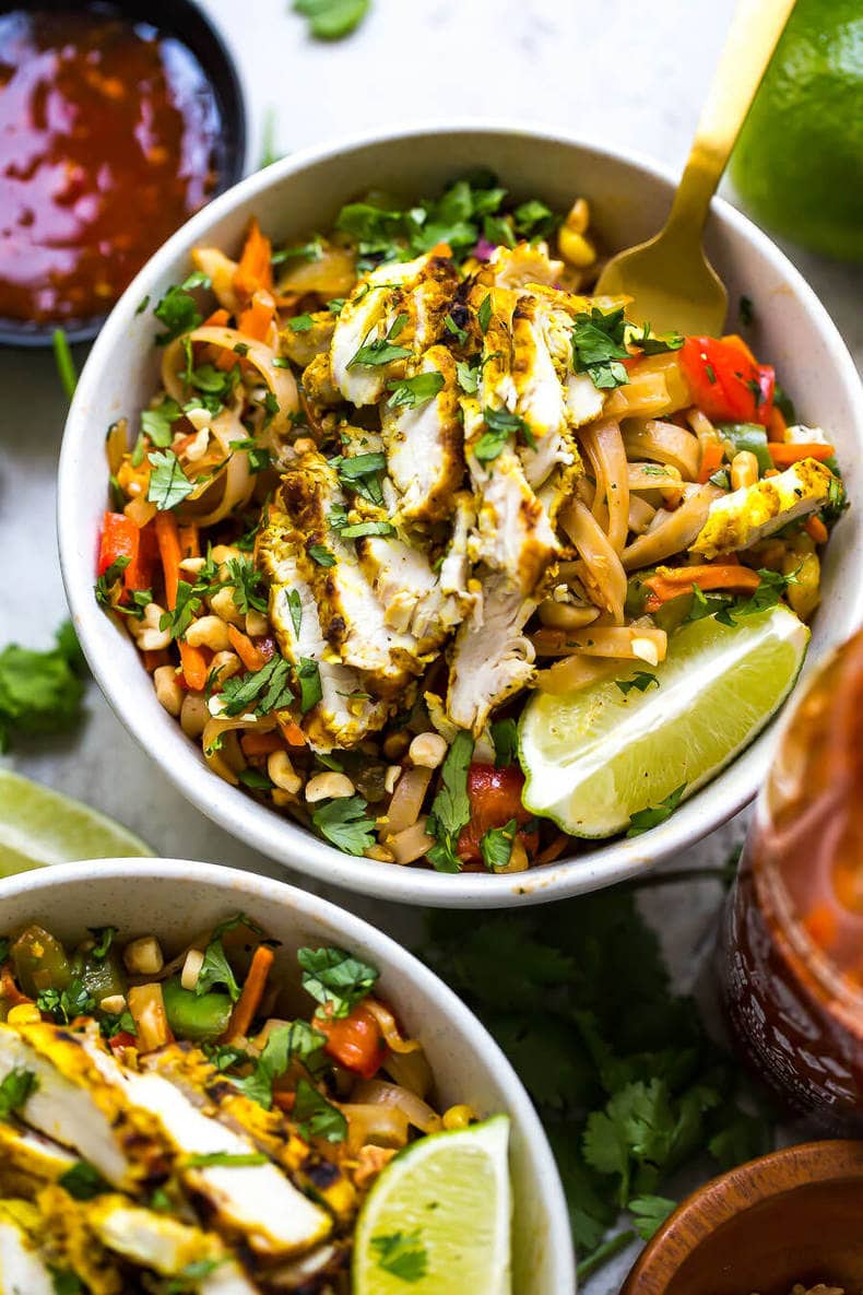 Lemongrass Chicken Noodle Bowls