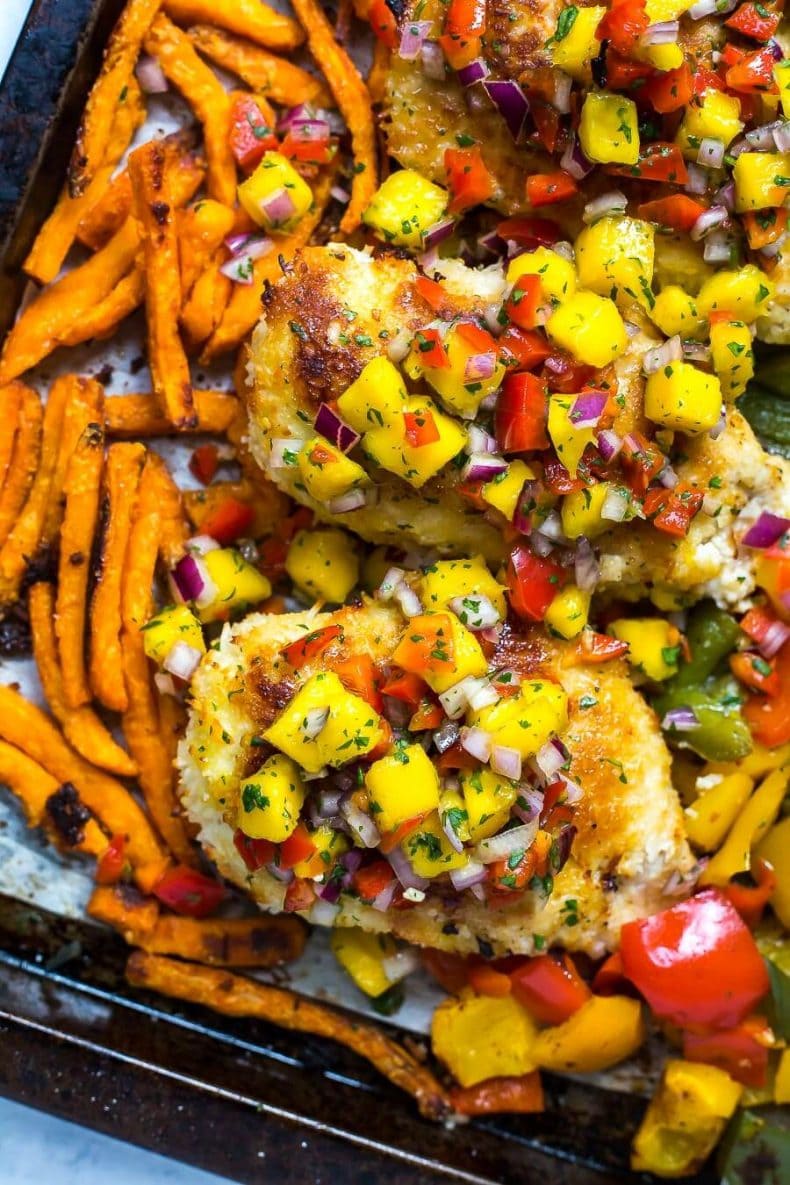 Sheet Pan Coconut Crusted Chicken