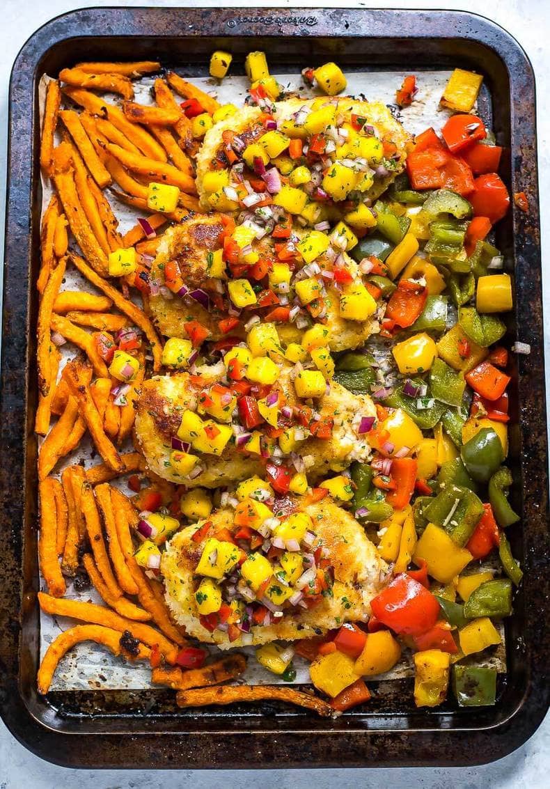 Sheet Pan Coconut Crusted Chicken