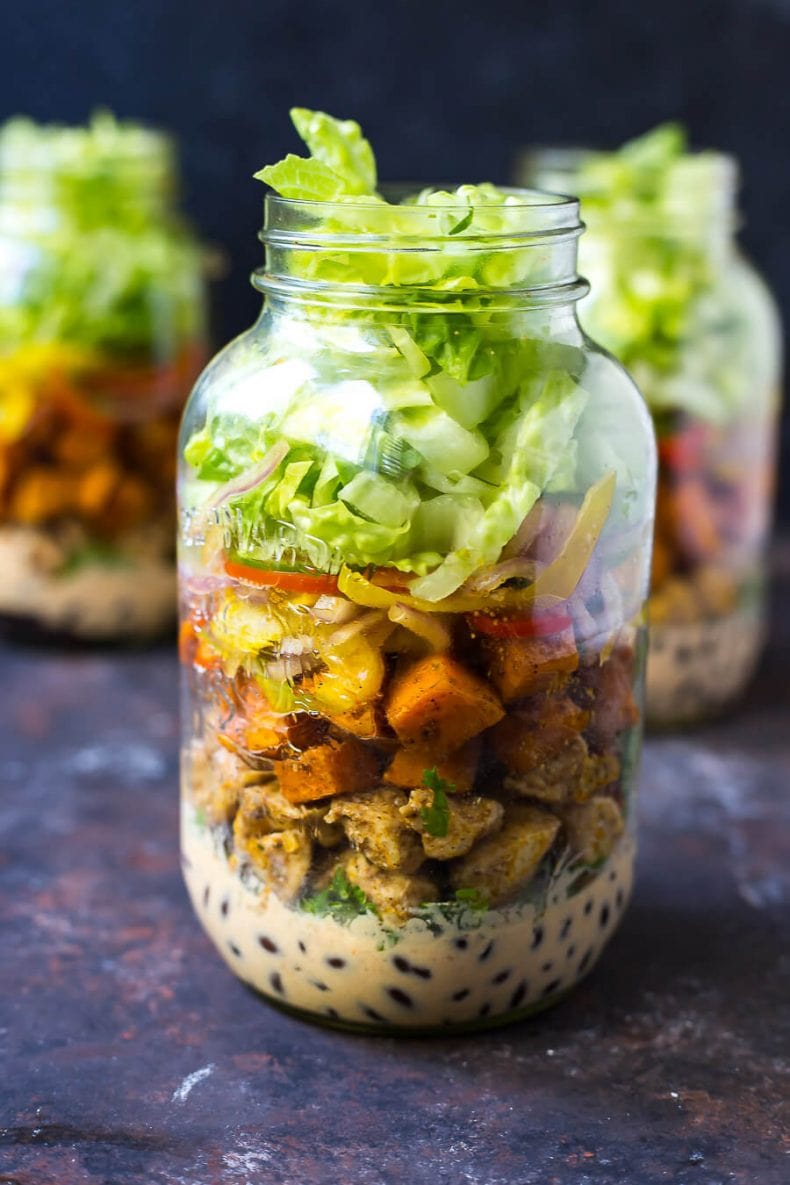 Sweet Potato Chipotle Chicken Burrito Jars The Girl on Bloor