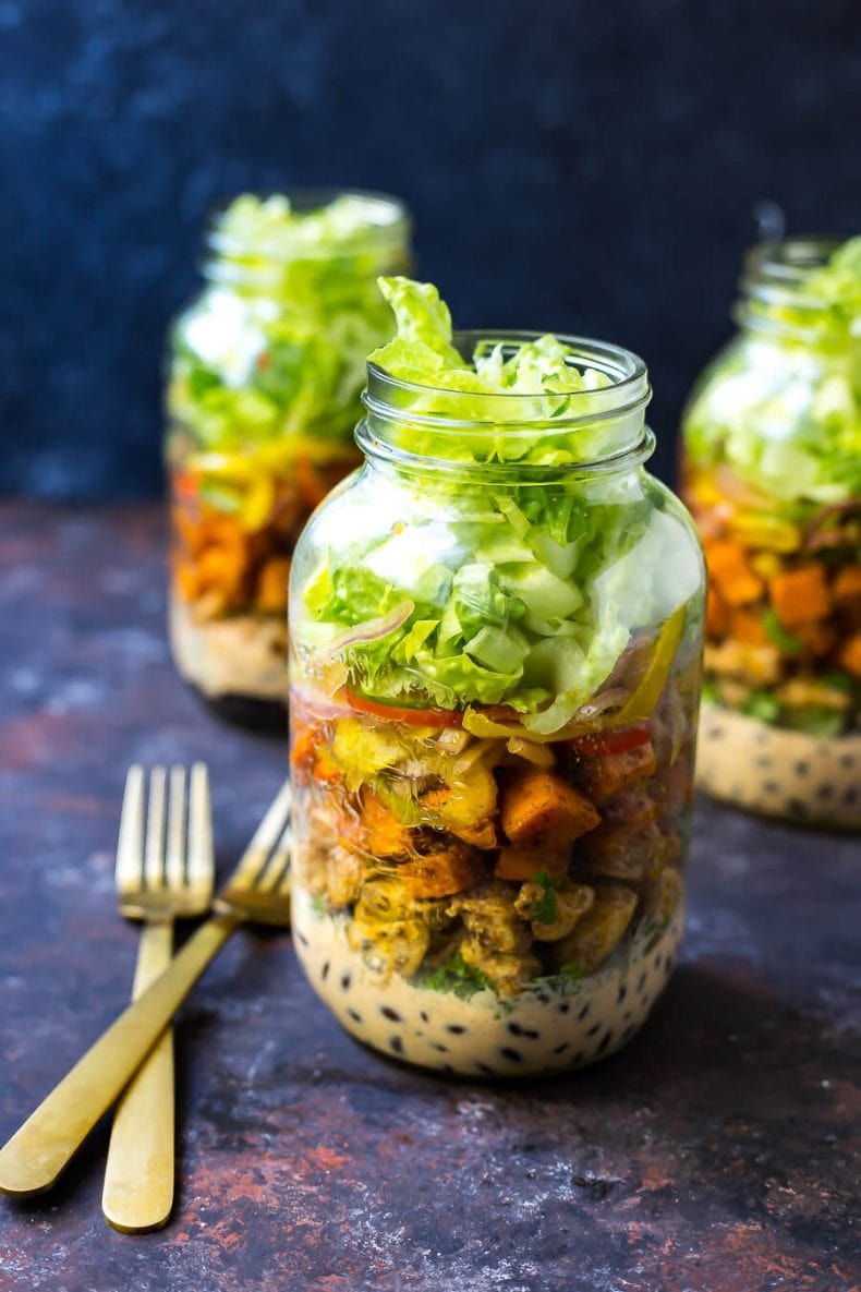 Sweet Potato Chipotle Chicken Burrito Jars The Girl on Bloor