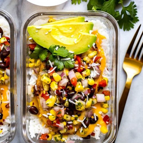 Coconut Mango Chicken Meal Prep Bowls - The Girl on Bloor