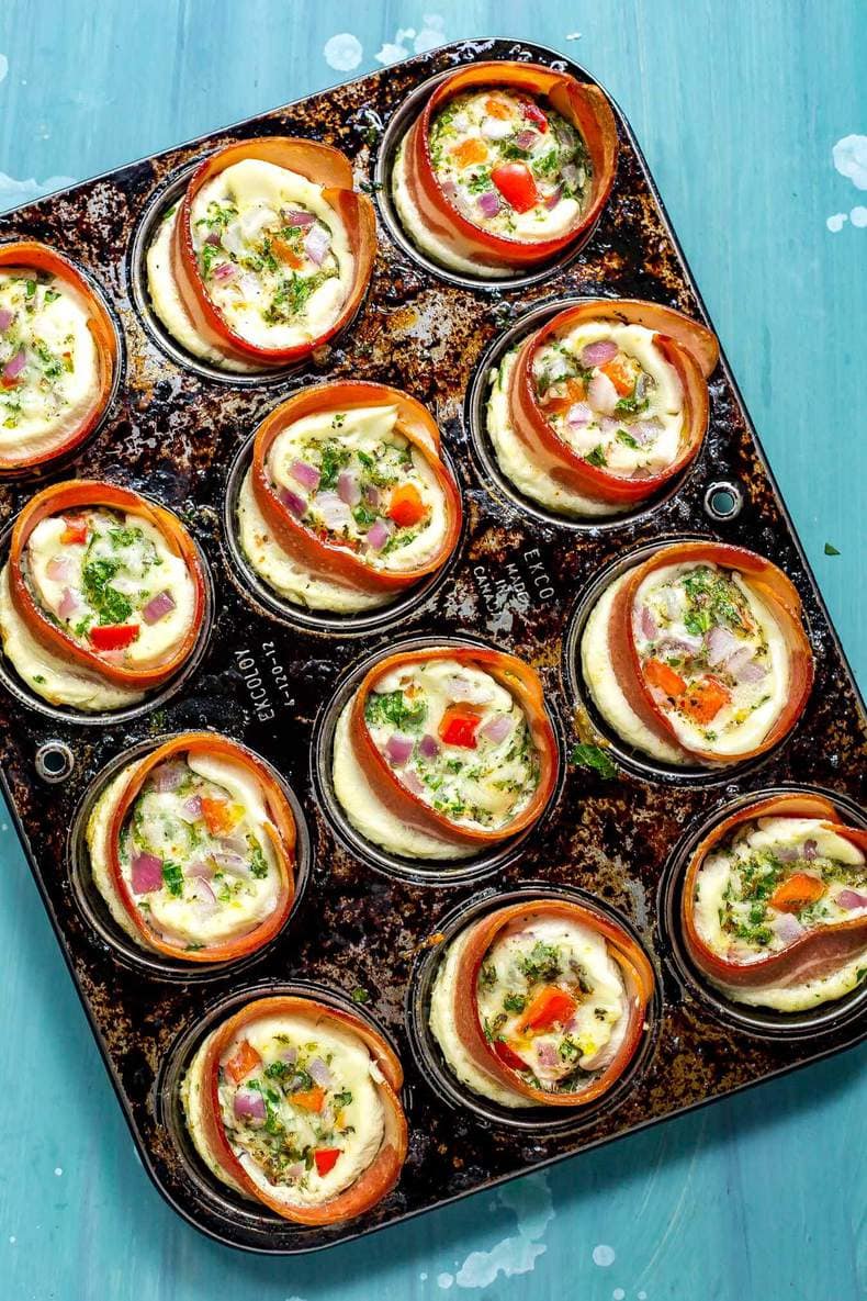 Grab & Go Turkey Bacon Egg White Cups