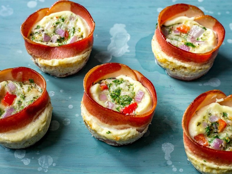 Grab & Go Turkey Bacon Egg White Cups