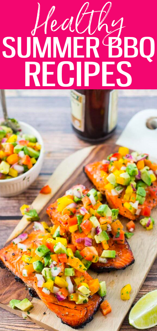 These 15 Healthy BBQ Recipes are perfect for summer and include everything from homemade burgers to Caribbean tofu bowls, salads and more! #summerrecipes #bbq