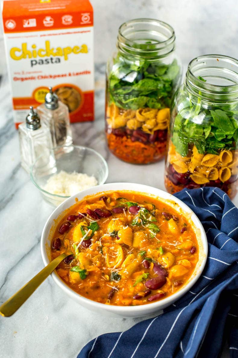 Grab & Go Vegetarian Minestrone Soup Jars The Girl on Bloor