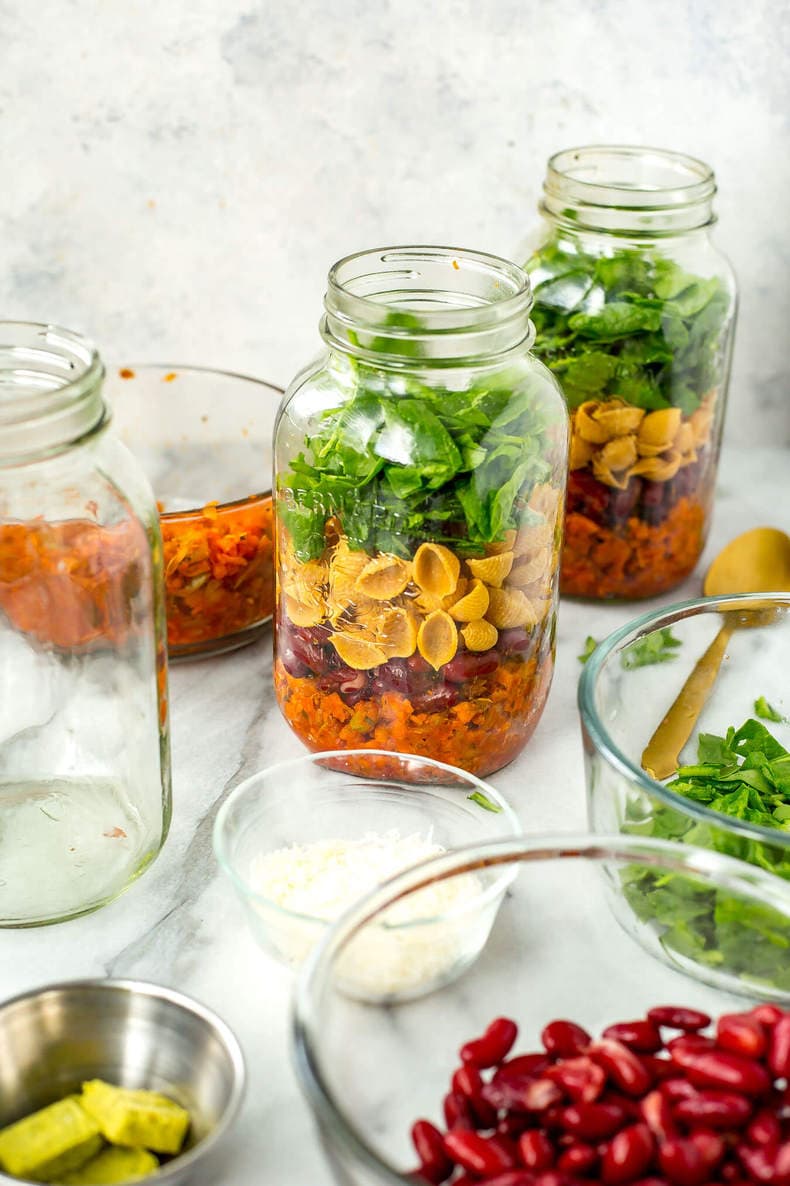 Grab & Go Vegetarian Minestrone Soup Jars