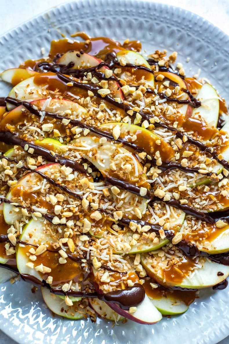 Samoa Caramel Apple Nachos
