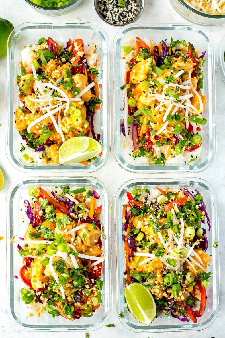 Welp Sweet Chili Chicken Meal Prep Bowls | The Girl on Bloor XZ-31