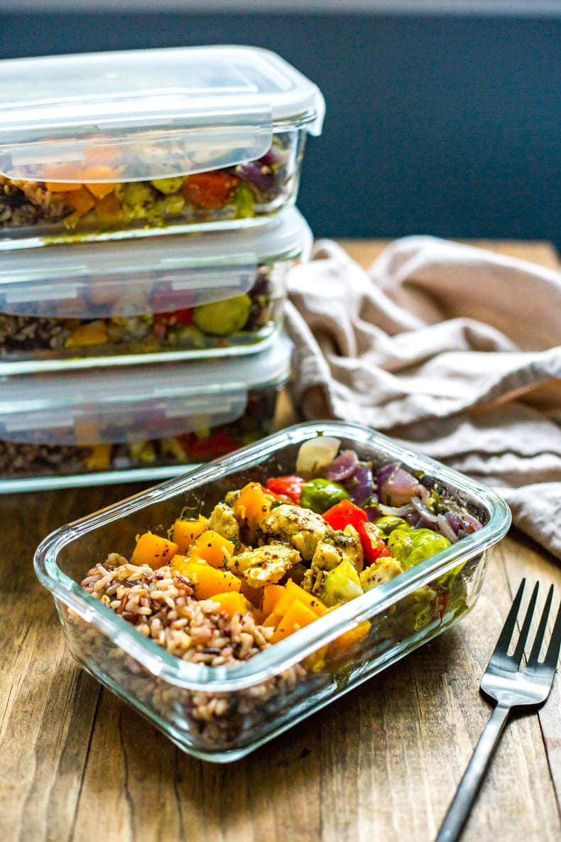 Meal Prep Chicken & Butternut Squash Harvest Bowls The Girl on Bloor