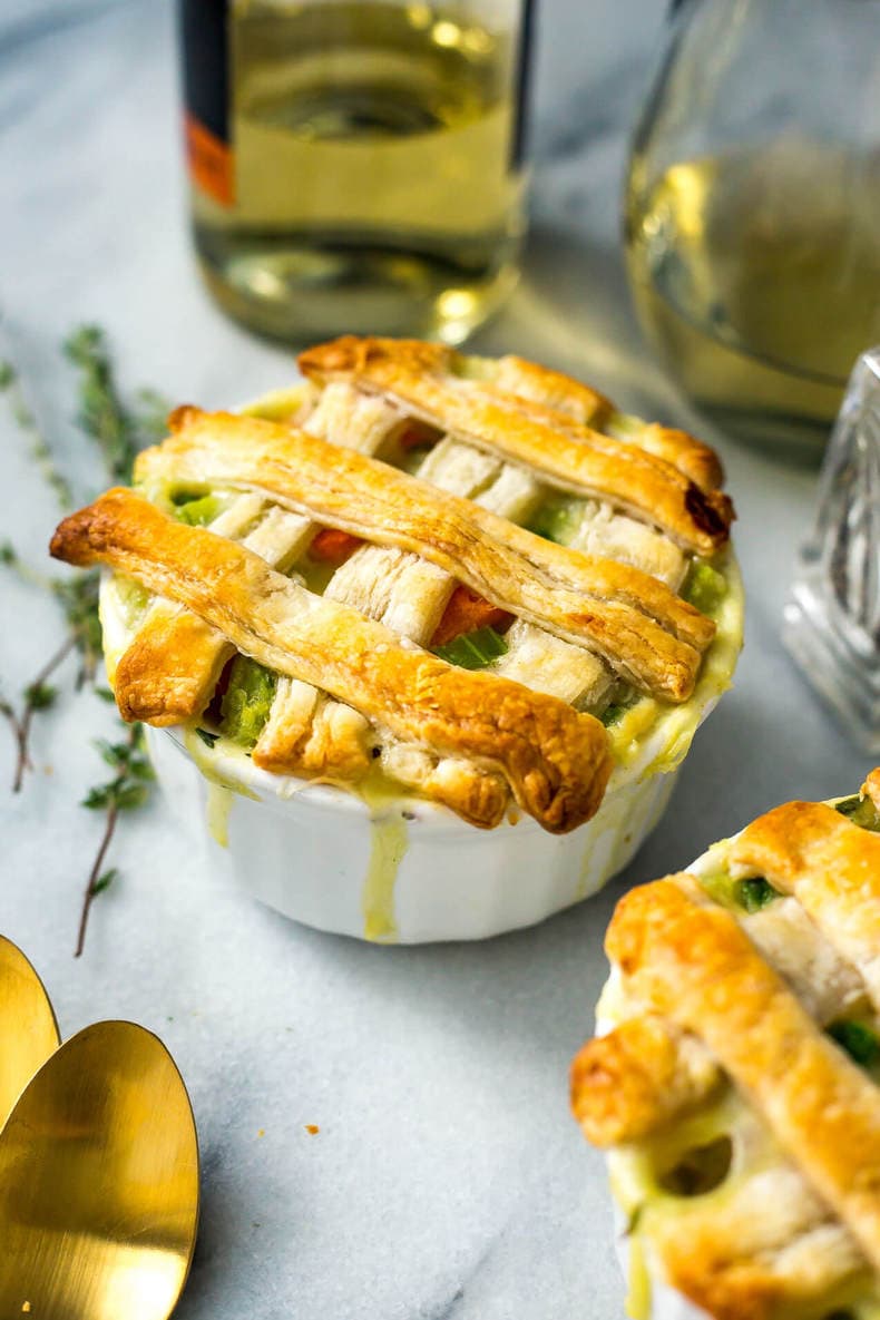 Super Easy Mini Chicken Pot Pies