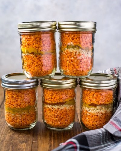 Easy Coconut Curry Lentil Soup in a Jar